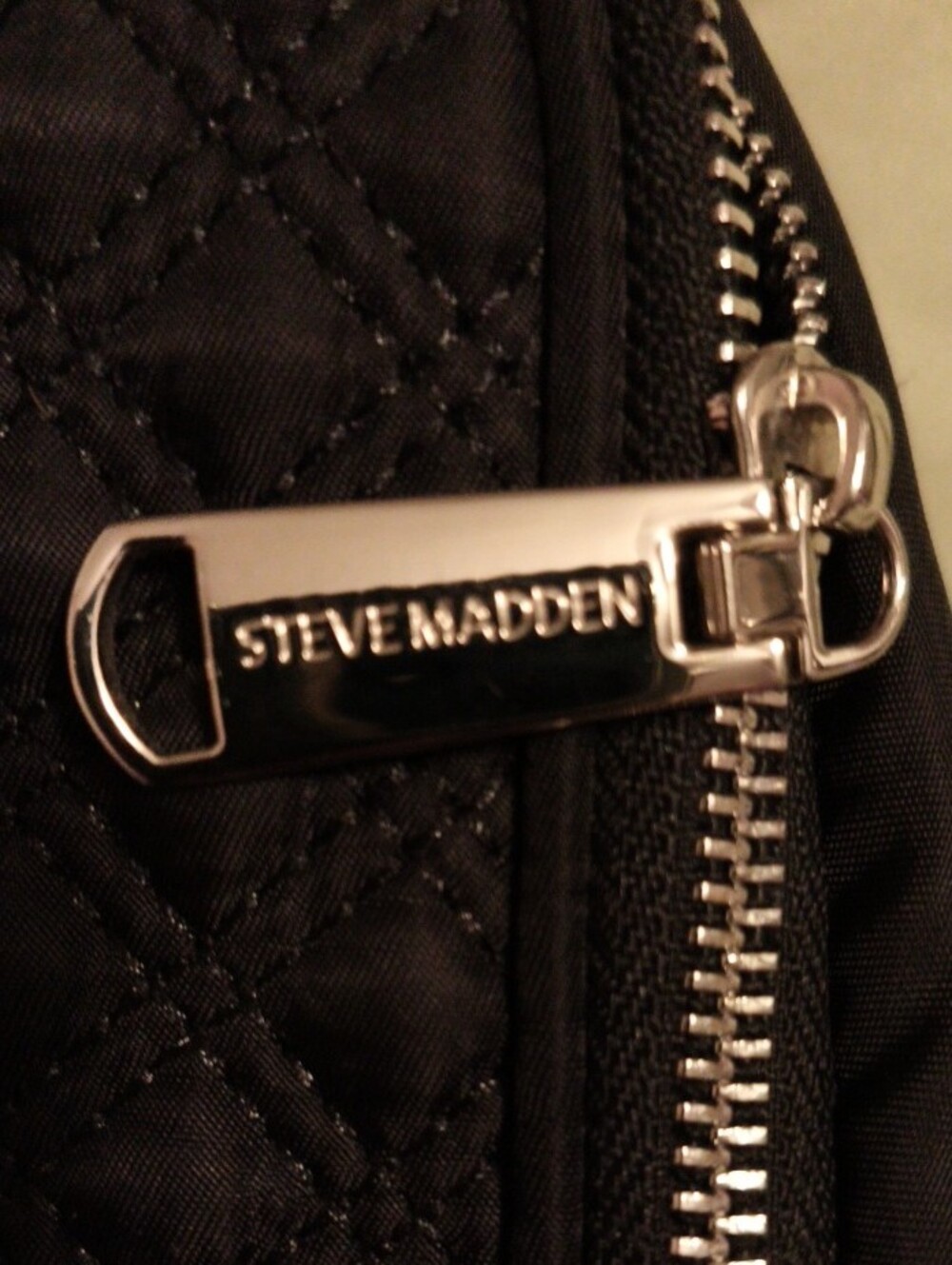 Black Steve Madden Quilted Backpack - Picture 3 of 16
